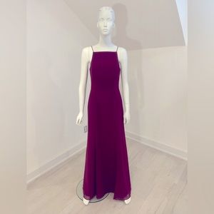 NWT SAMPLE SALE  Aftersix size 8-Ruby lux chiffon lace up back. Pristine